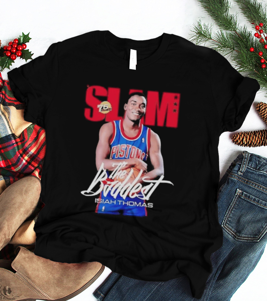 Slam Isiah Thomas The Baddest Pistons T-Shirt