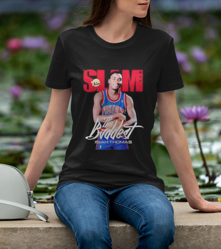 Slam Isiah Thomas The Baddest Pistons T-Shirt
