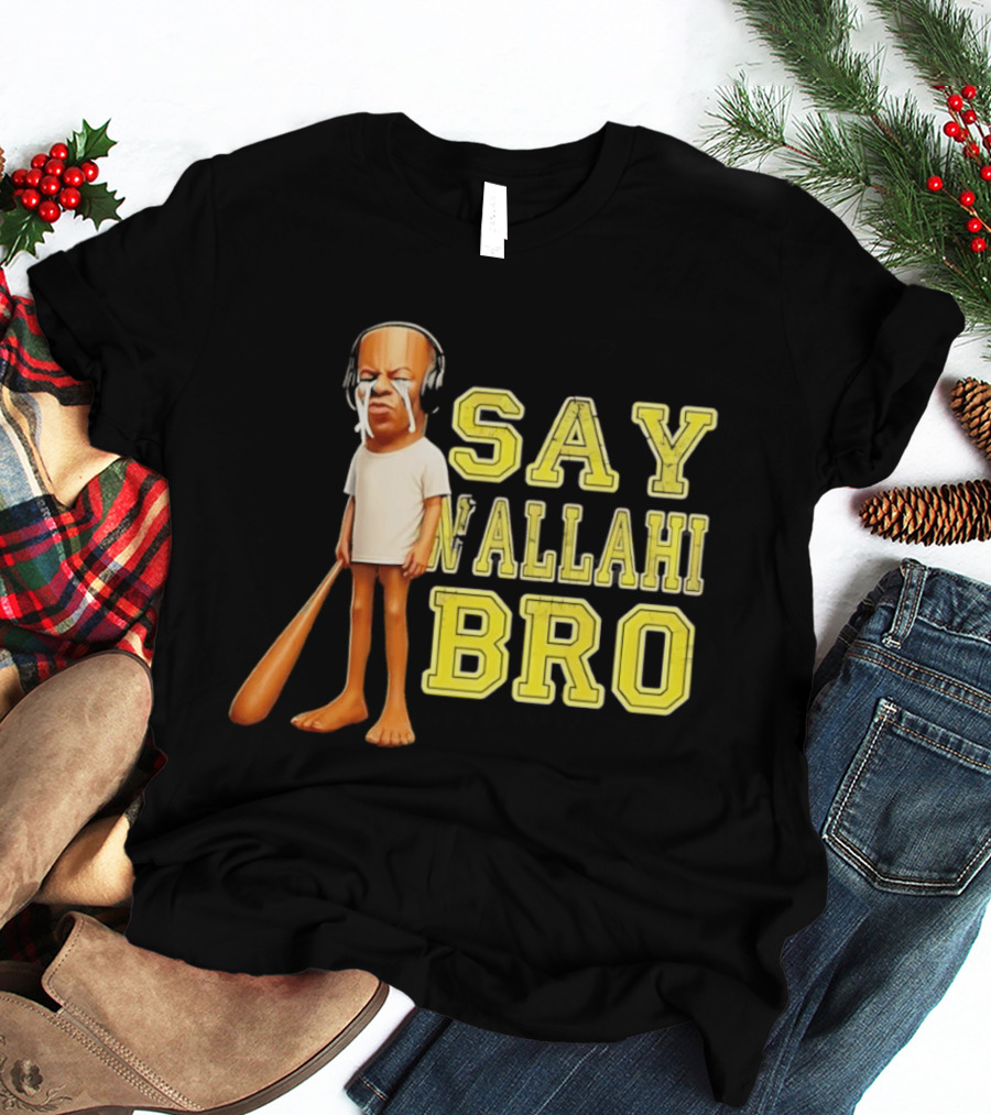 Tyler The Creator Say Wallahi Bro Baseball Bat T-Shirt