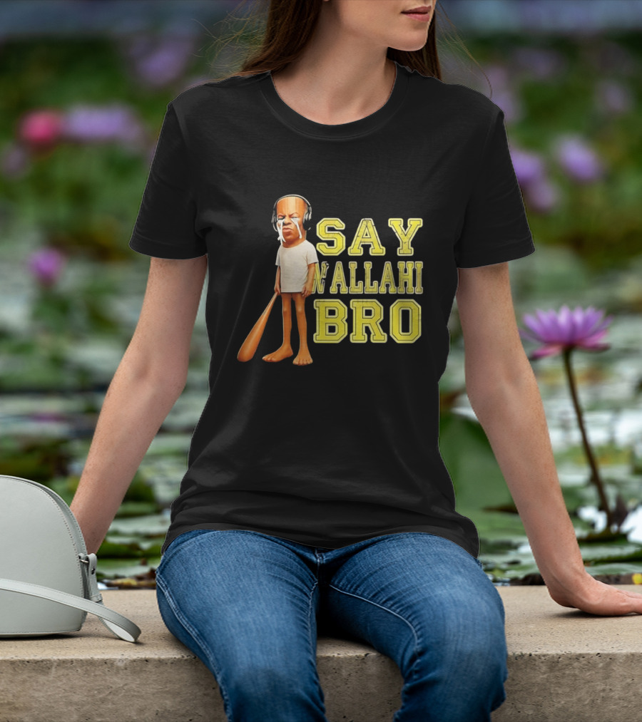 Tyler The Creator Say Wallahi Bro Baseball Bat T-Shirt