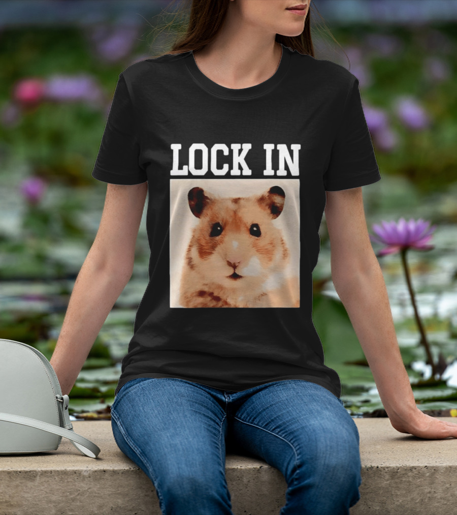 LOCK IN Hamster Cute Adorable Pet Animal T-Shirt