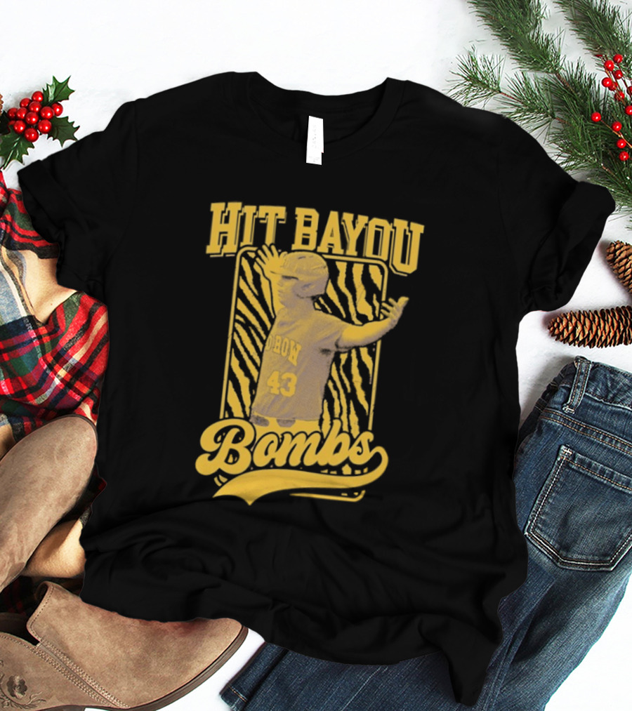LSU Baseball Hit Bayou Bombs 43 Player T-Shirt