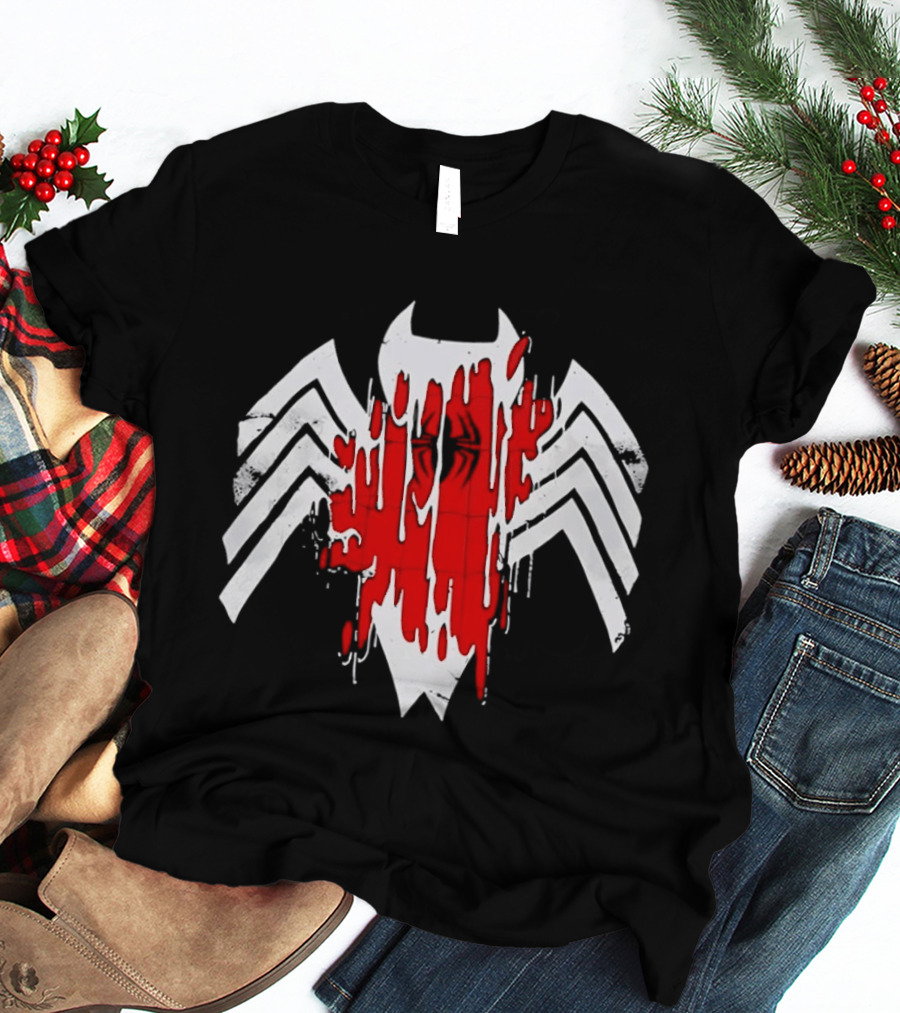 Venom Symbiote Red Dripping Spider T-Shirt