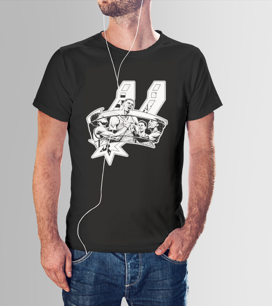 Victor Wembanyama San Antonio Spurs Basketball Players NBA Team Celebration T-Shirt
