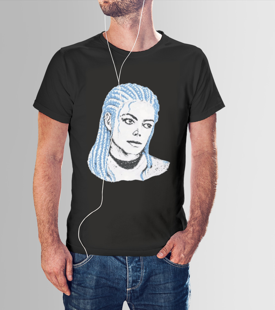 Iceman And MJ Braided Style Fusion T-Shirt