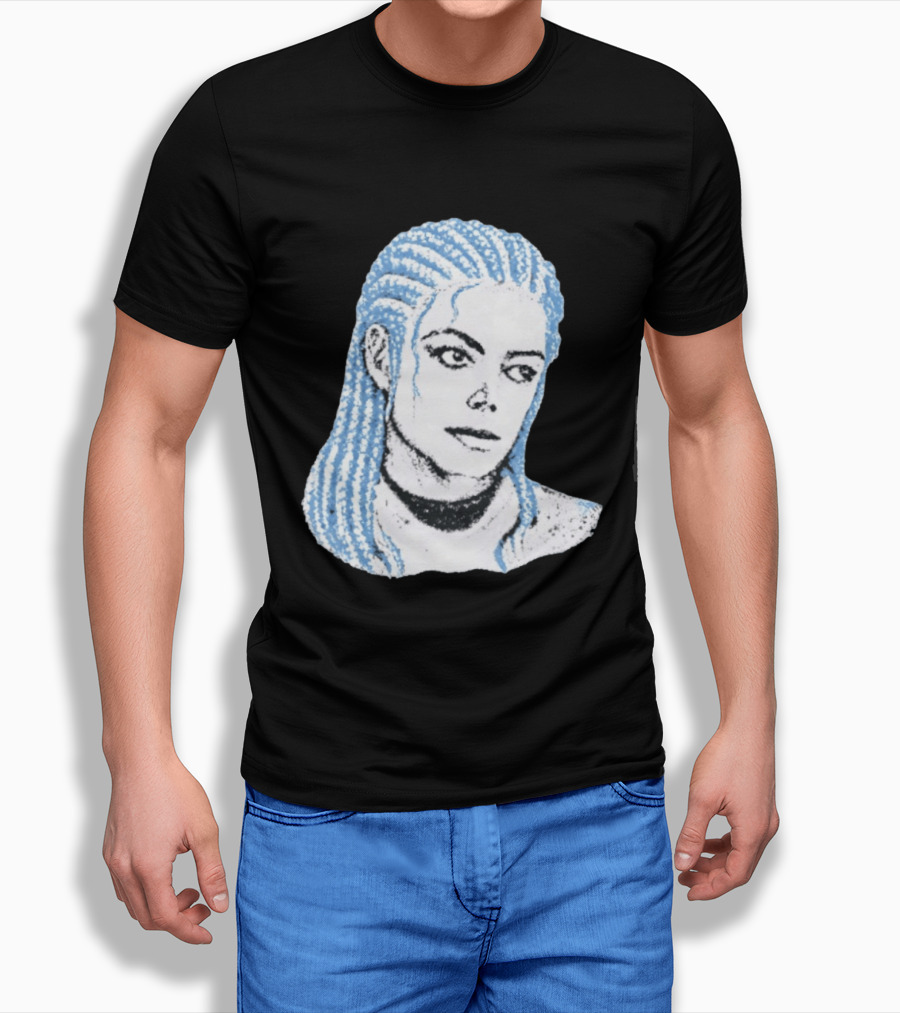 Iceman And MJ Braided Style Fusion T-Shirt