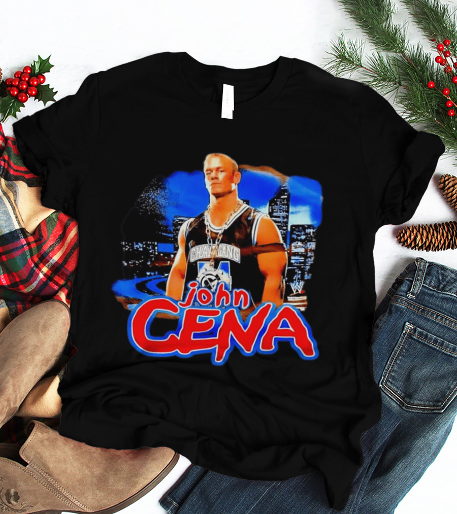 Chain Gang John Cena WWE Skyline City Scene T-Shirt