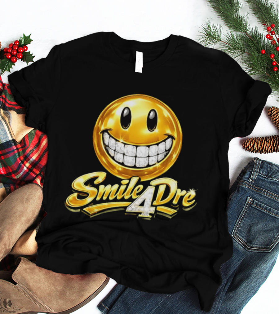 Gold Diamond Grillz Smiley Face Smile4Dre T-Shirt