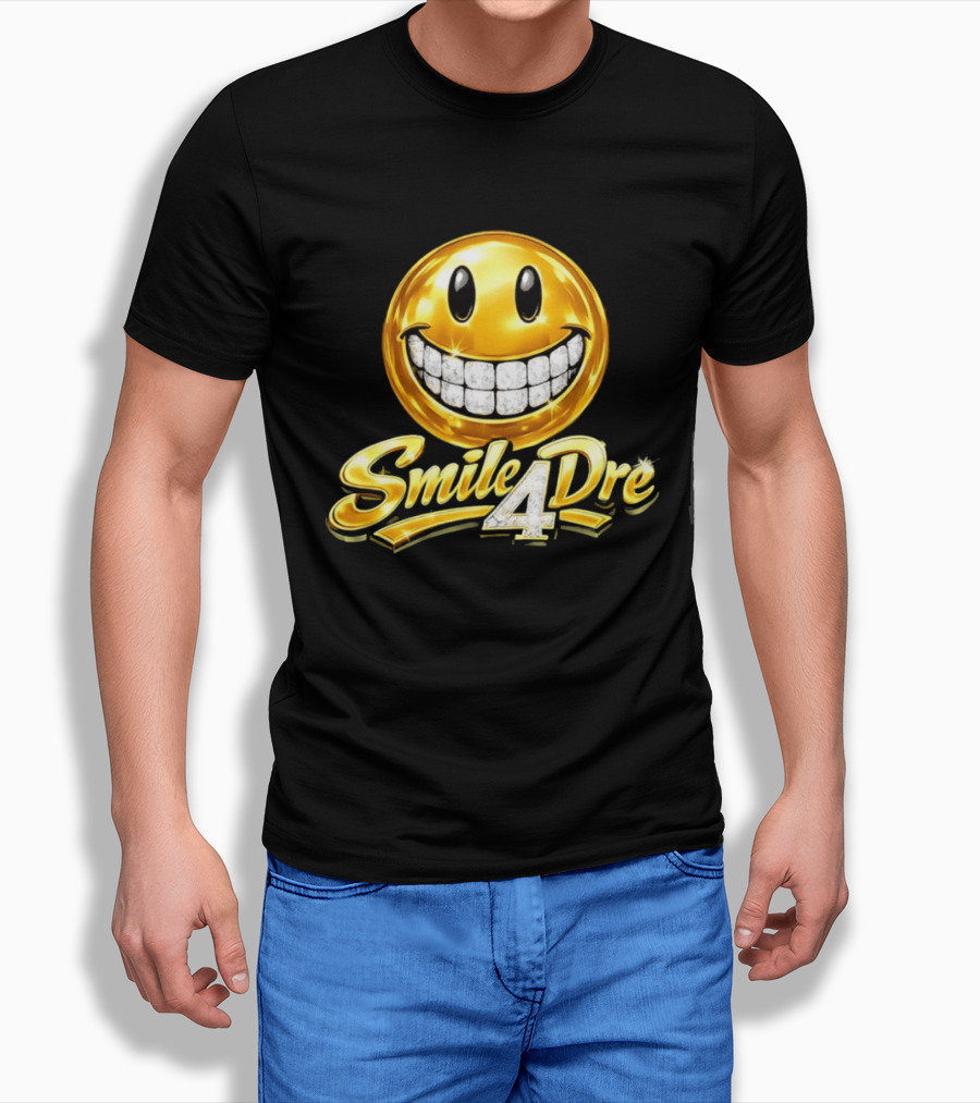 Gold Diamond Grillz Smiley Face Smile4Dre T-Shirt