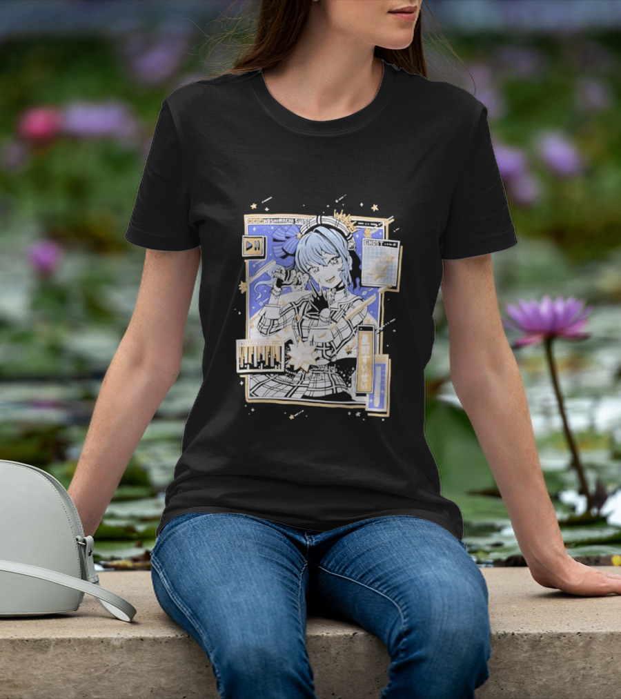 Hoshimachi Suisei GHOST Stellarstill VTuber Idol Celestial Starry Night Aesthetic T-Shirt