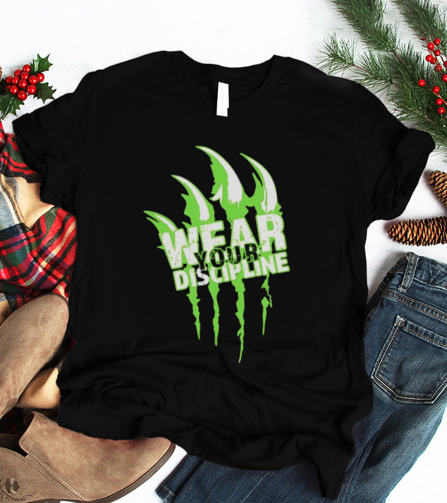 Distressed Green Claw Wear Your Discipline Claw Marks T-Shirt