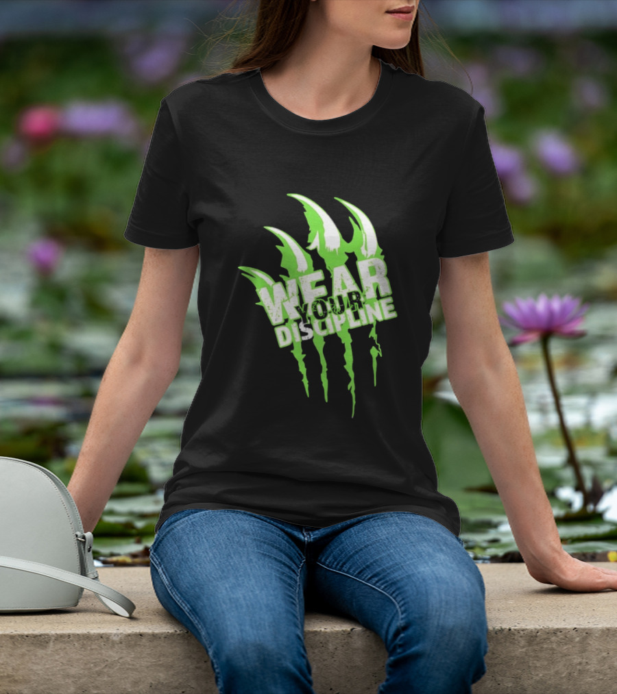 Distressed Green Claw Wear Your Discipline Claw Marks T-Shirt
