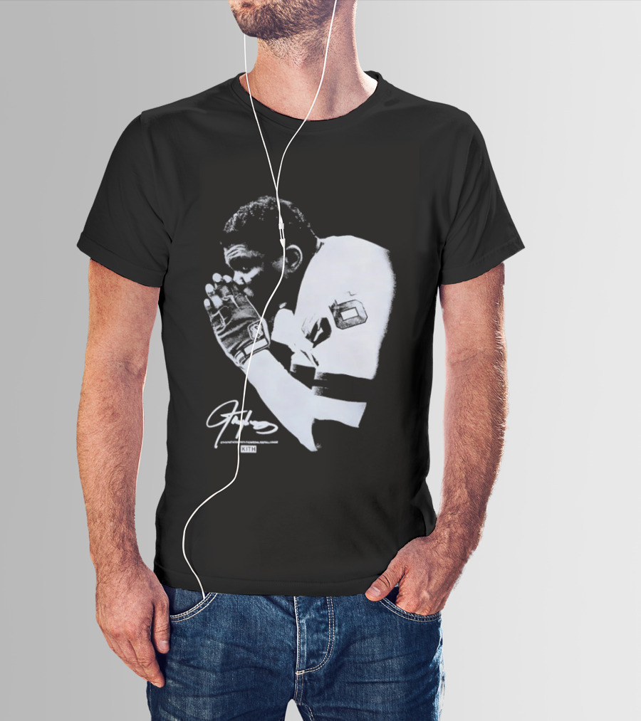 Kith National Football League Lawrence Taylor Praying Hands Signature Edition T-Shirt