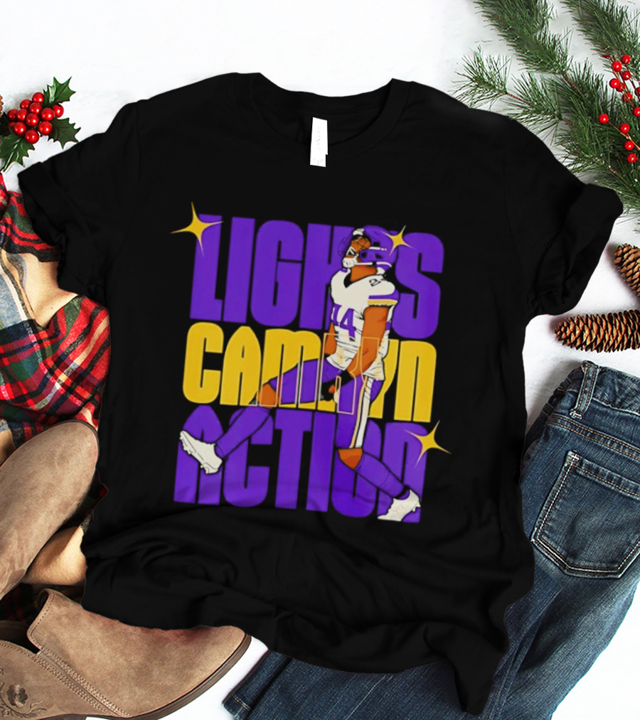 Lights Camryn Action Minnesota Vikings Player 14 T-Shirt