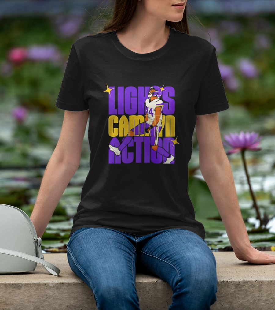 Lights Camryn Action Minnesota Vikings Player 14 T-Shirt