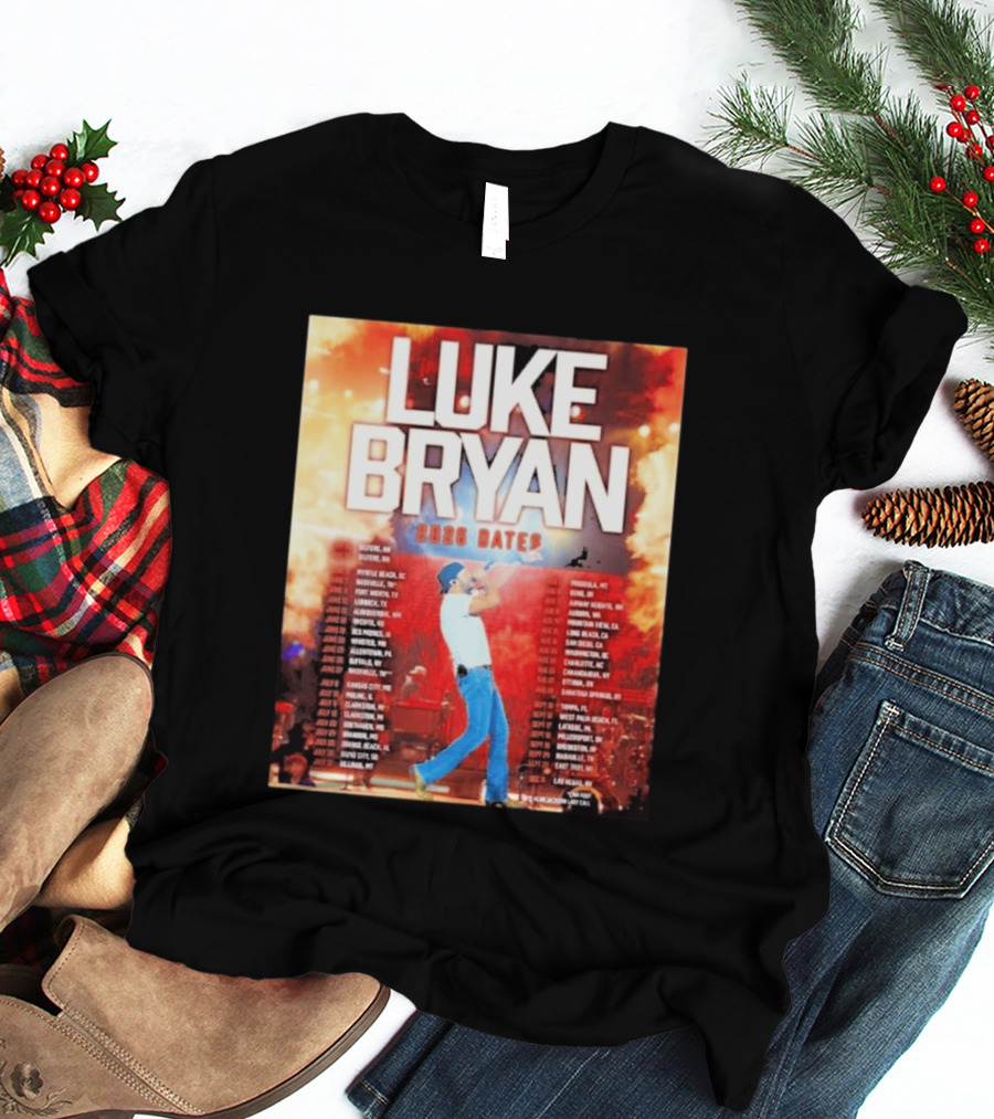 Luke Bryan 2026 Dates Tour Cities Concert Events T-Shirt