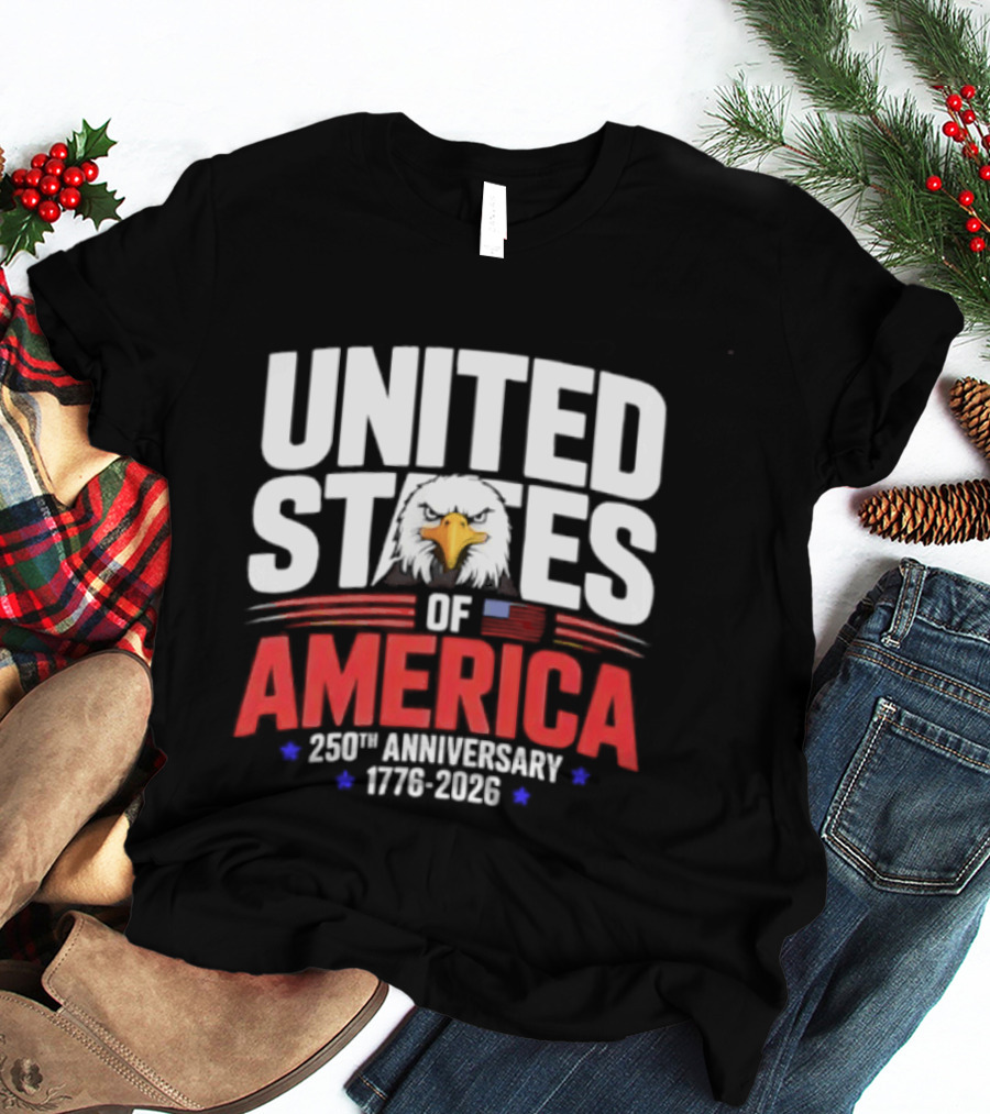 United States Of America 250th Anniversary 1776 2026 Celebration T-Shirt