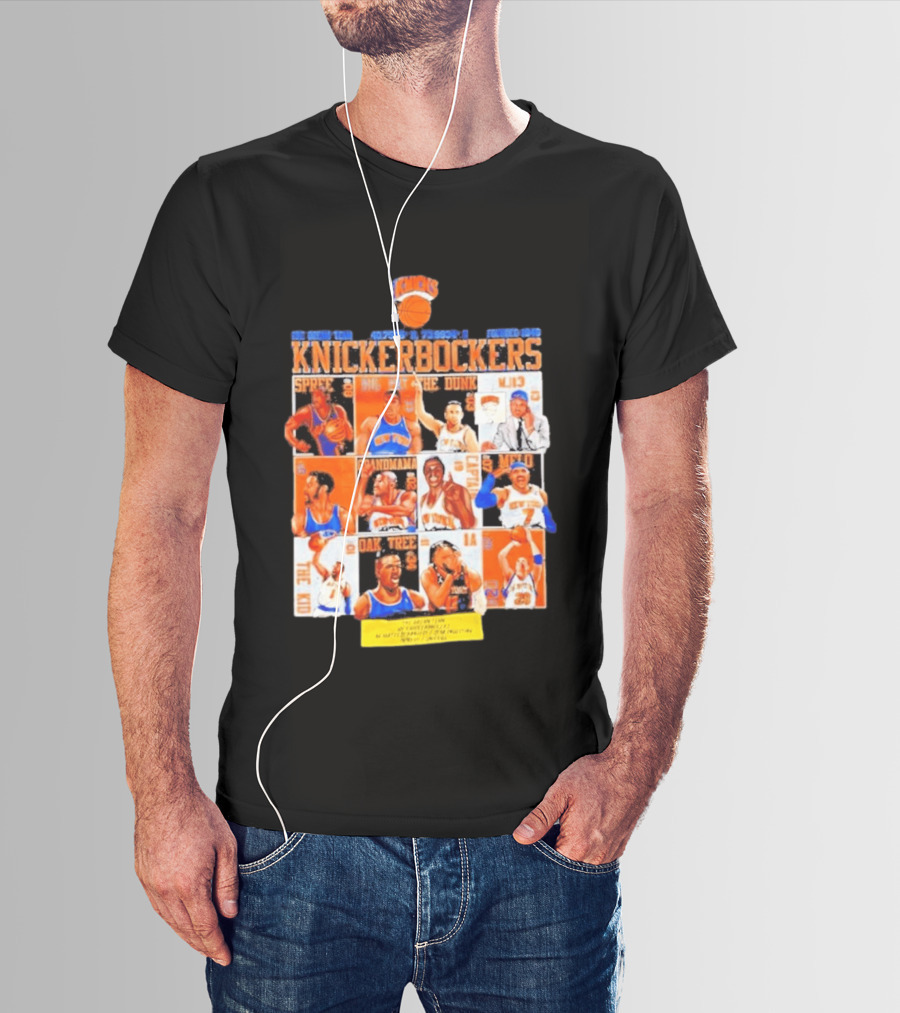 New York Knicks Knickerbockers Basketball Legends Spree Melo Run MSG Series T-Shirt