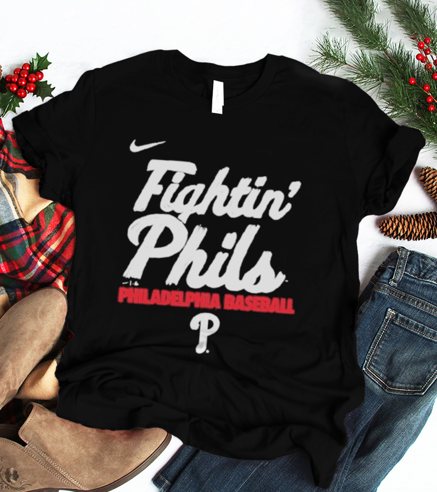 Nike Fightin' Phils Philadelphia Baseball City Connect Handwriting Club T-Shirt