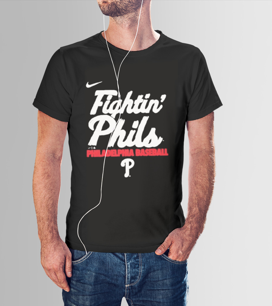 Nike Fightin' Phils Philadelphia Baseball City Connect Handwriting Club T-Shirt