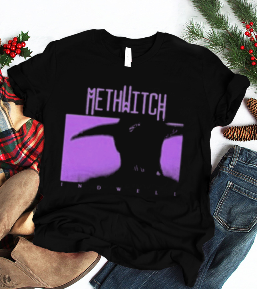 Methwitch Digital Well Records Indwell Mirror T-Shirt