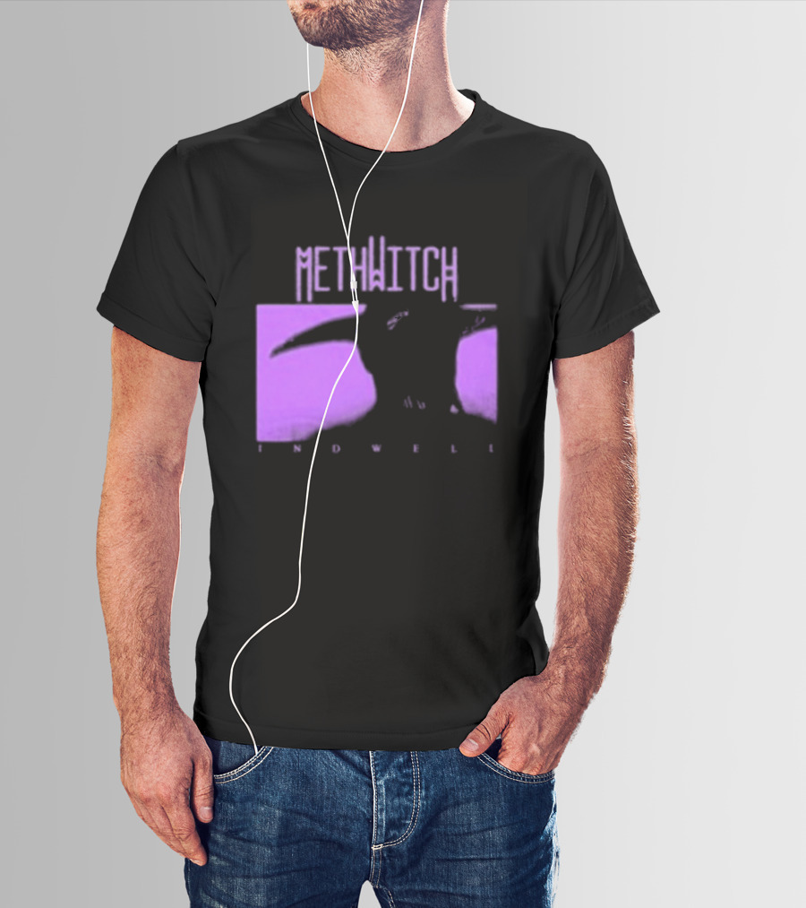Methwitch Digital Well Records Indwell Mirror T-Shirt