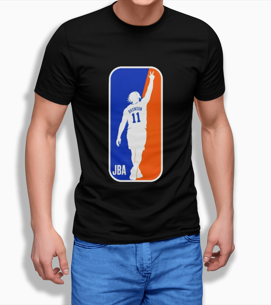 Jalen Brunson 11 JBA Basketball Victory Sign New York T-Shirt