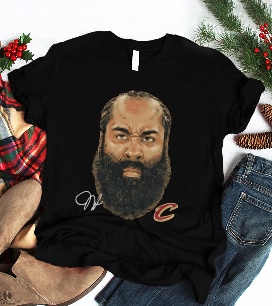 James Harden Cleveland Cavaliers Iconic Beard NBA T-Shirt