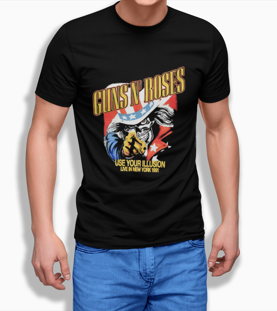 Guns N' Roses Use Your Illusion Live In New York 1991 Uncle Sam T-Shirt