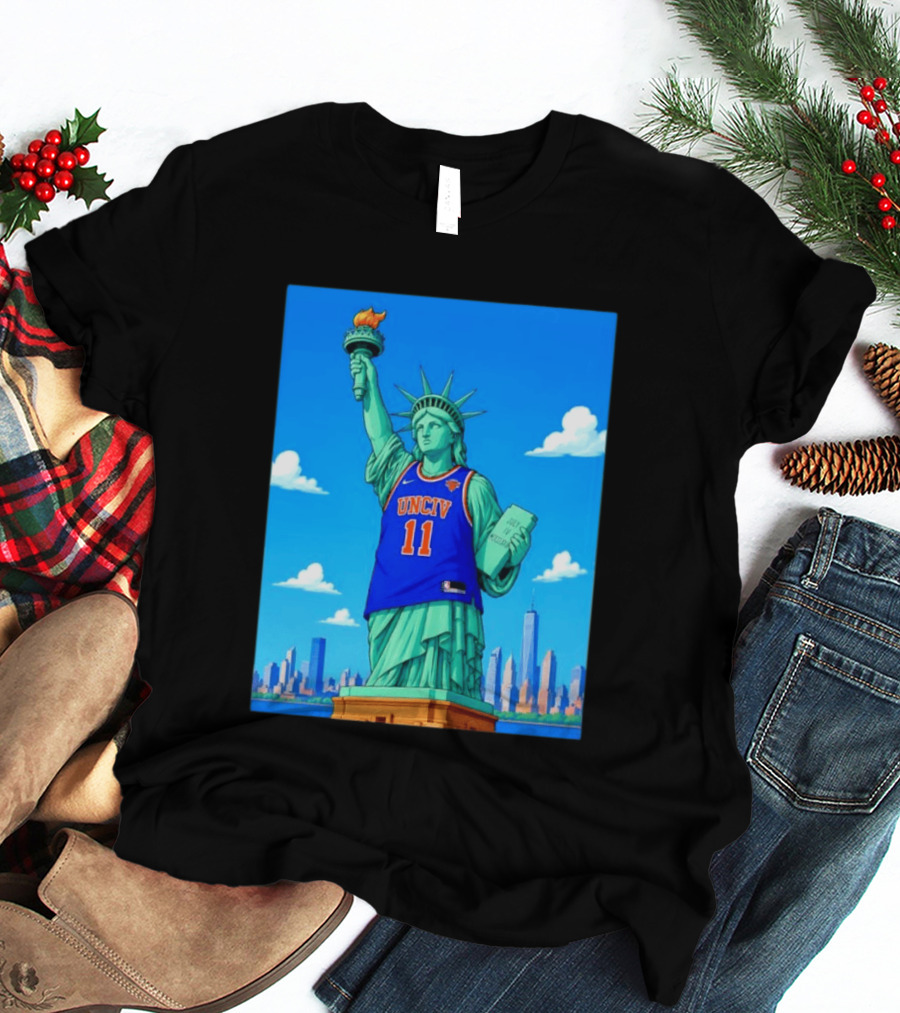 UNCIV 11 Jersey On Statue Of Liberty New York Knicks T-Shirt
