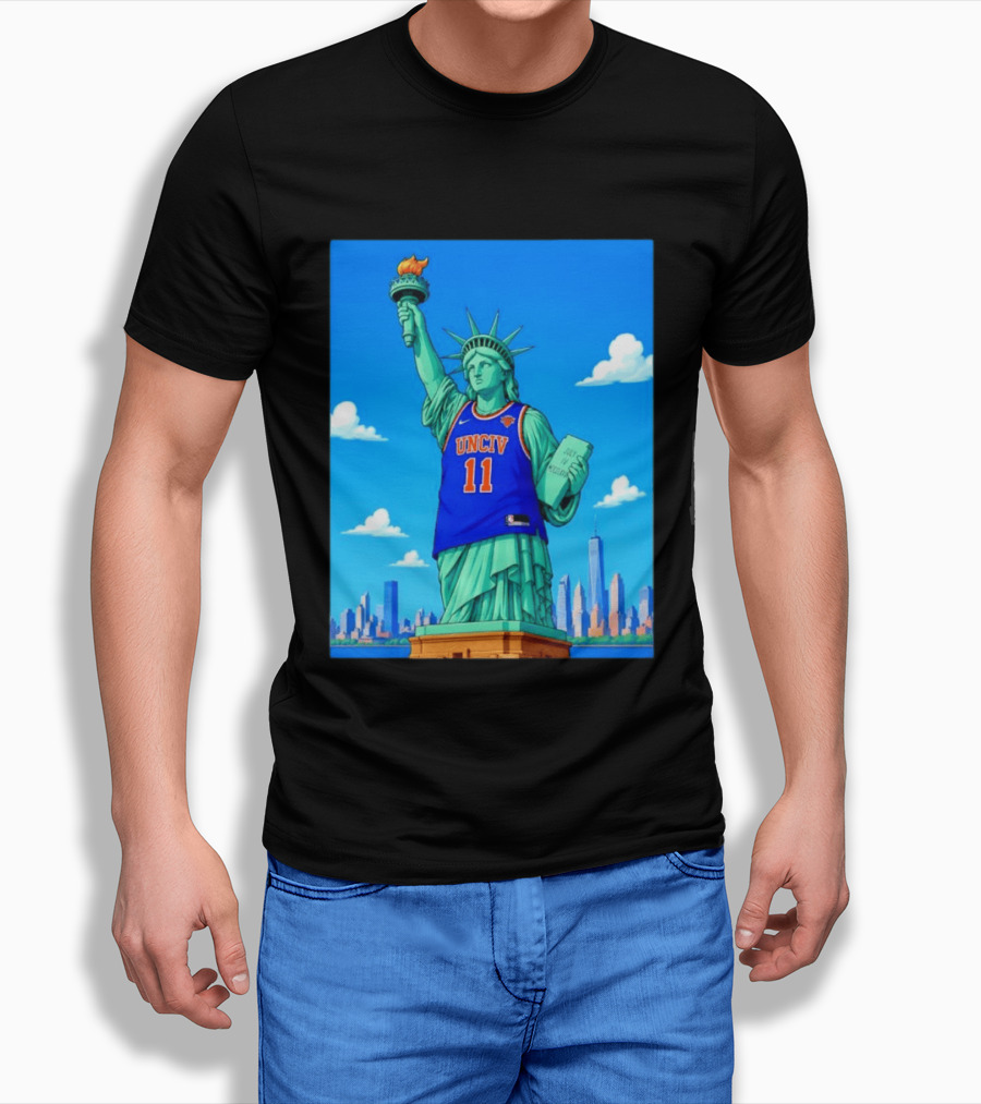 UNCIV 11 Jersey On Statue Of Liberty New York Knicks T-Shirt