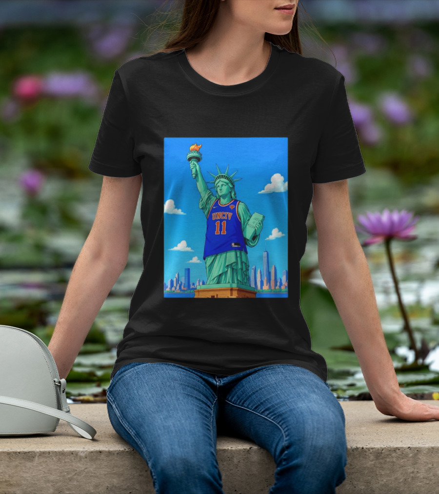 UNCIV 11 Jersey On Statue Of Liberty New York Knicks T-Shirt