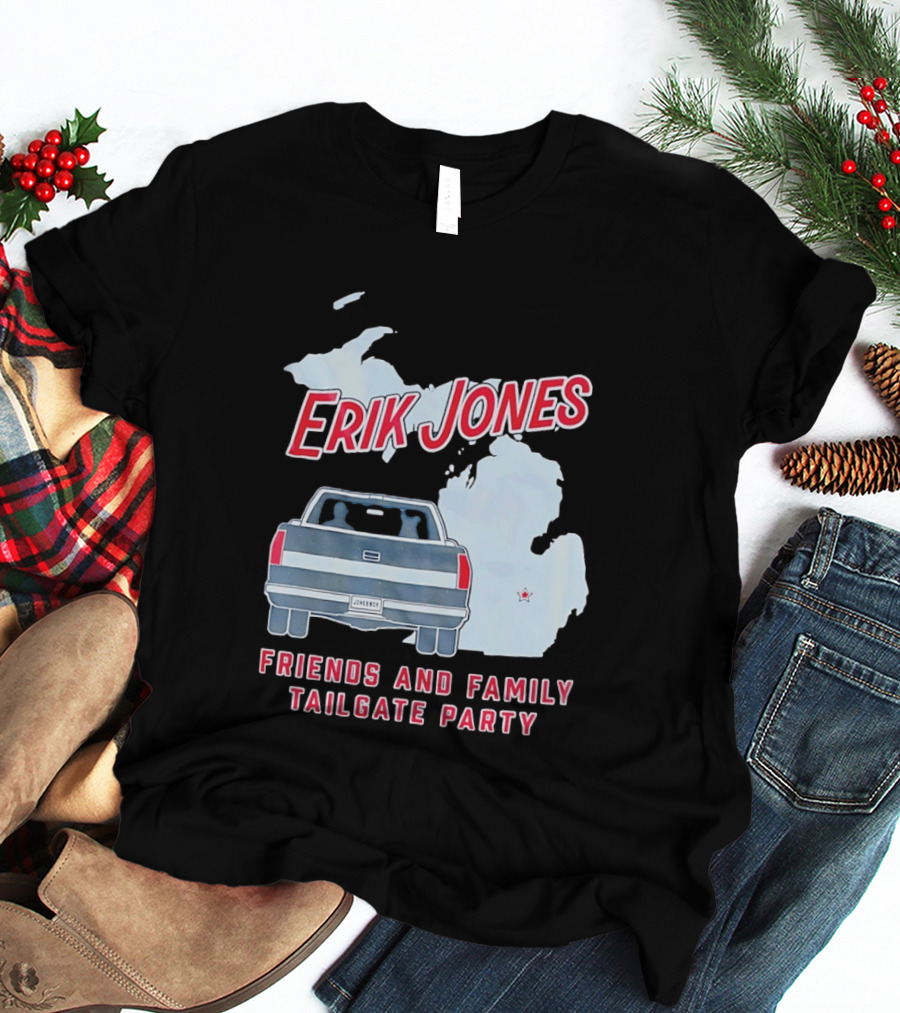 Erik Jones Friends And Family Tailgate Party Jonesboy Legacy Michigan T-Shirt