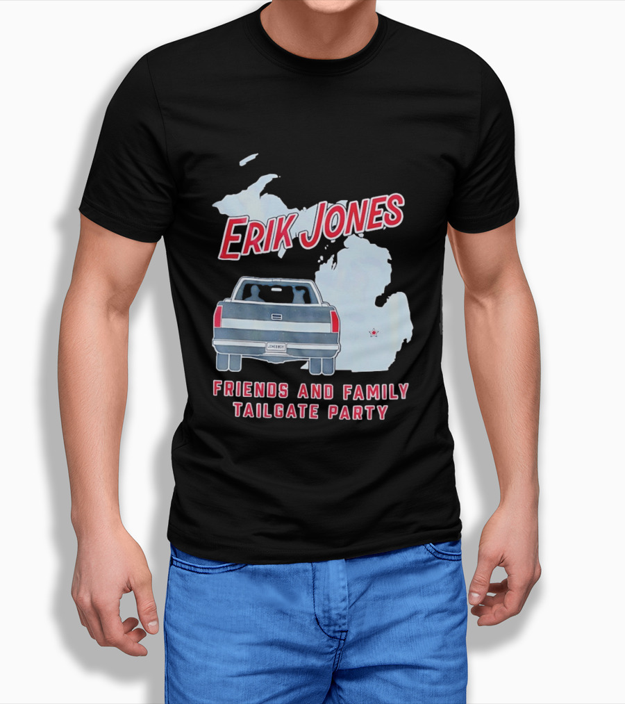 Erik Jones Friends And Family Tailgate Party Jonesboy Legacy Michigan T-Shirt