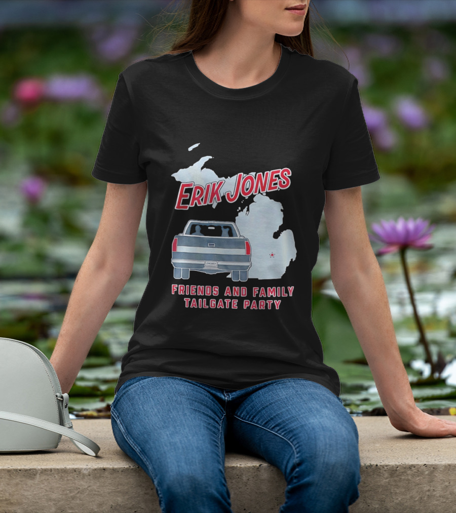 Erik Jones Friends And Family Tailgate Party Jonesboy Legacy Michigan T-Shirt
