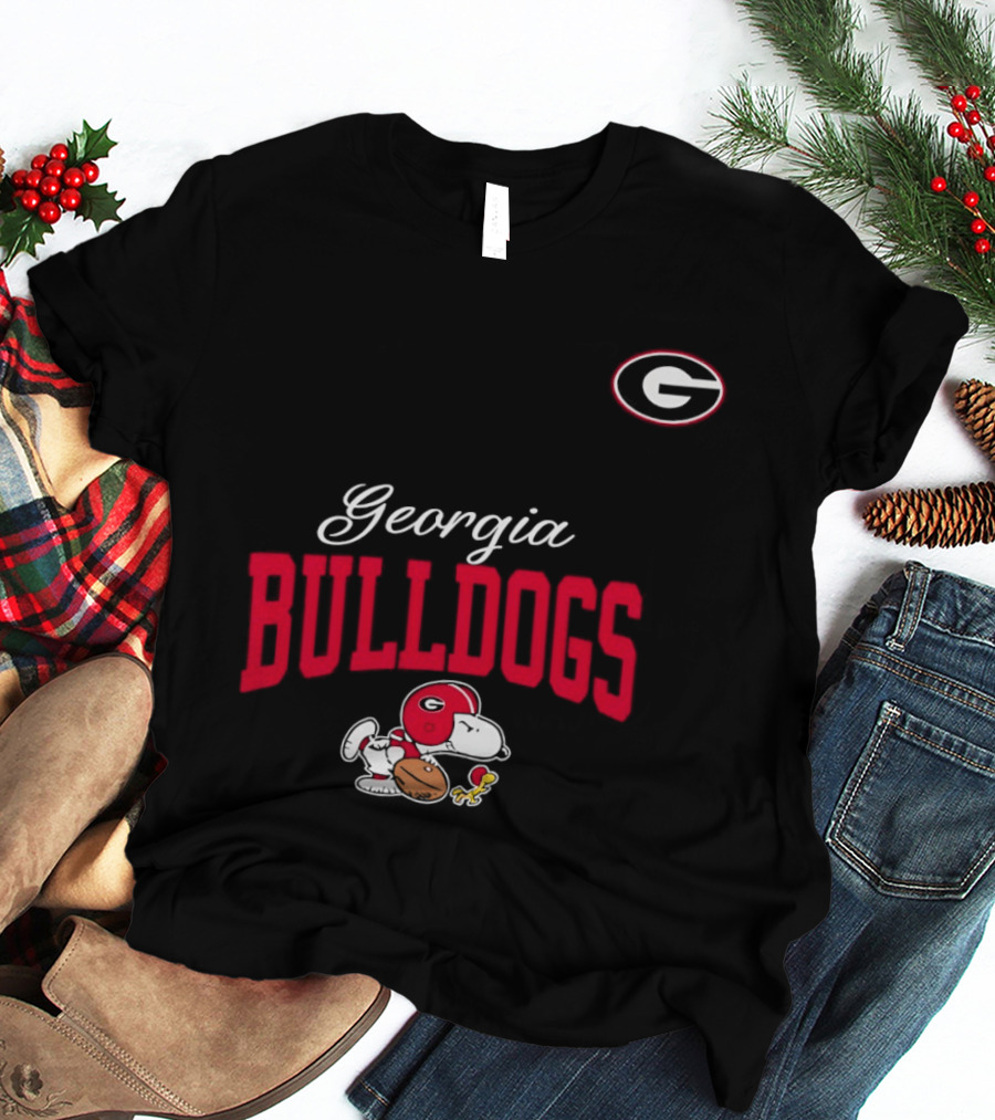 Georgia Bulldogs Snoopy Woodstock Forever Not Just When We Win T-Shirt