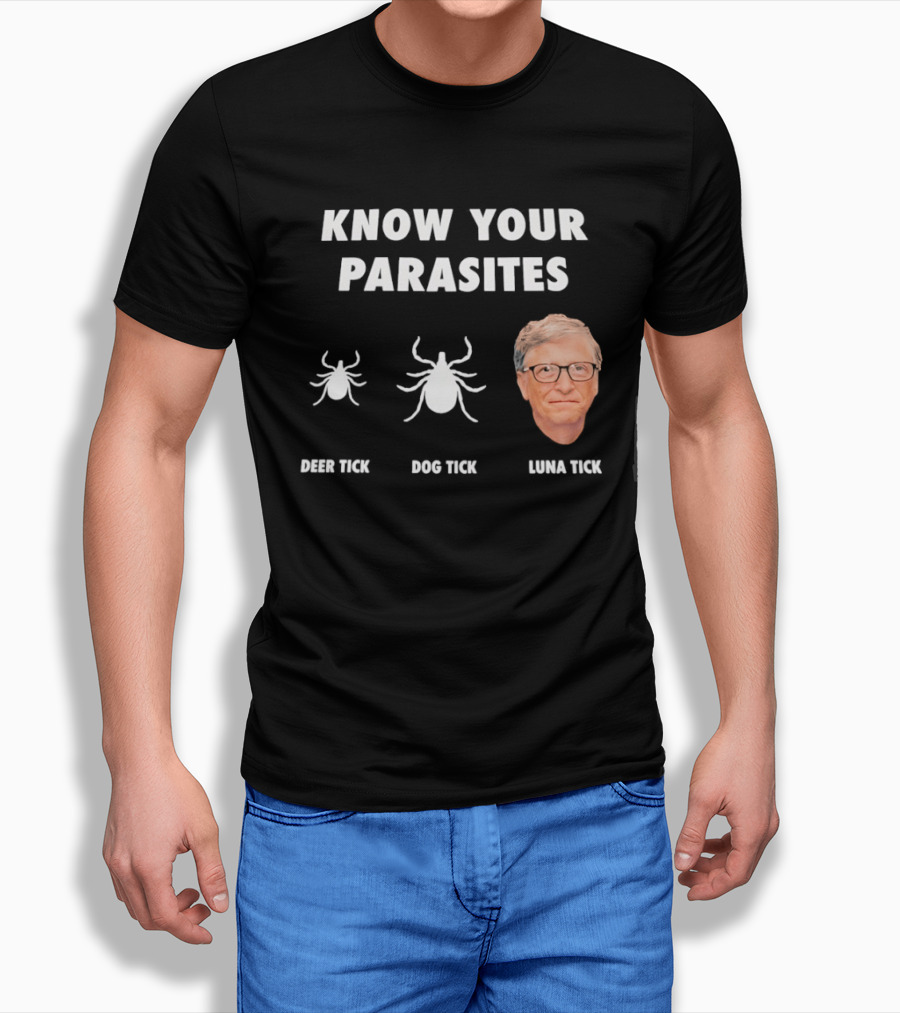 Know Your Parasites Deer Tick Dog Tick Luna Tick T-Shirt