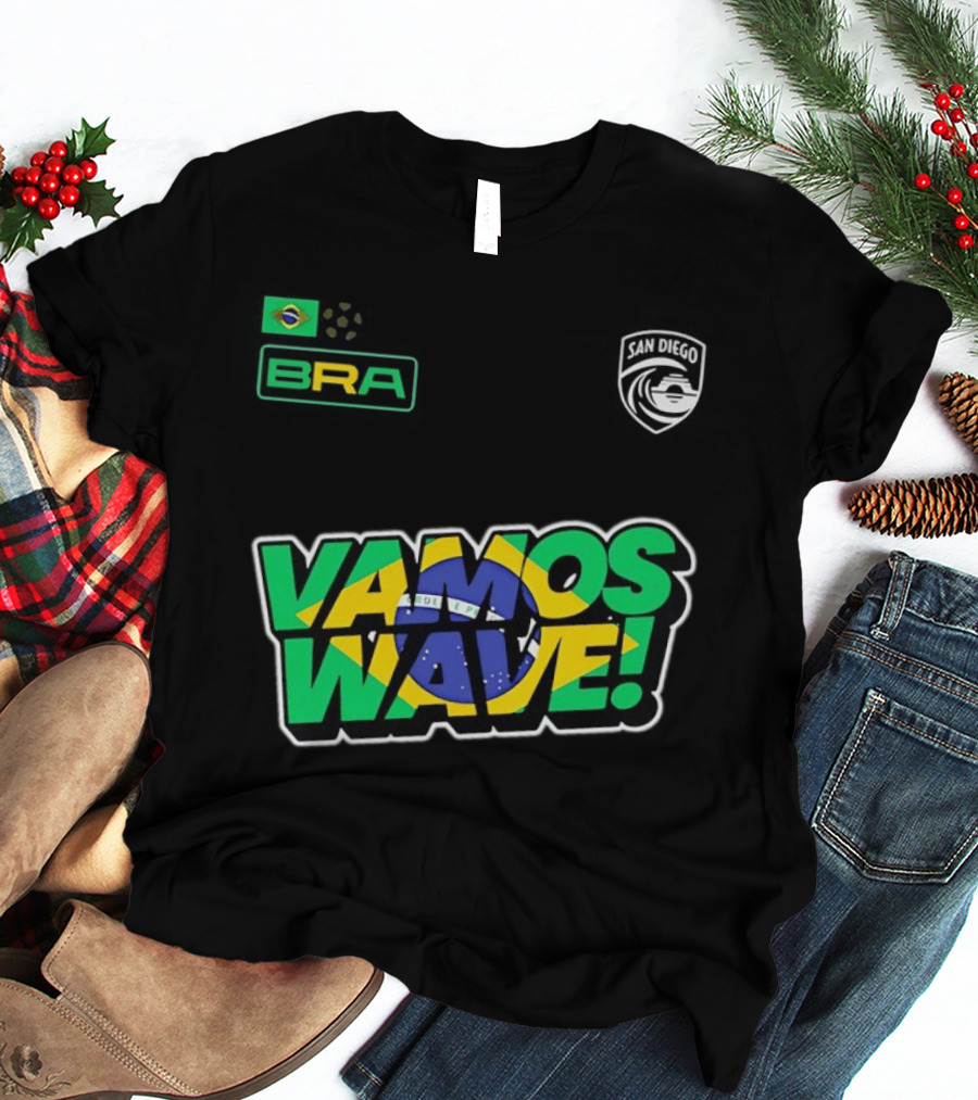 Brazil Vamos Wave San Diego Wave FC 2026 T-Shirt