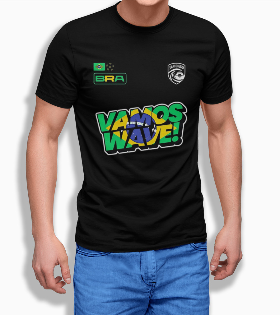 Brazil Vamos Wave San Diego Wave FC 2026 T-Shirt