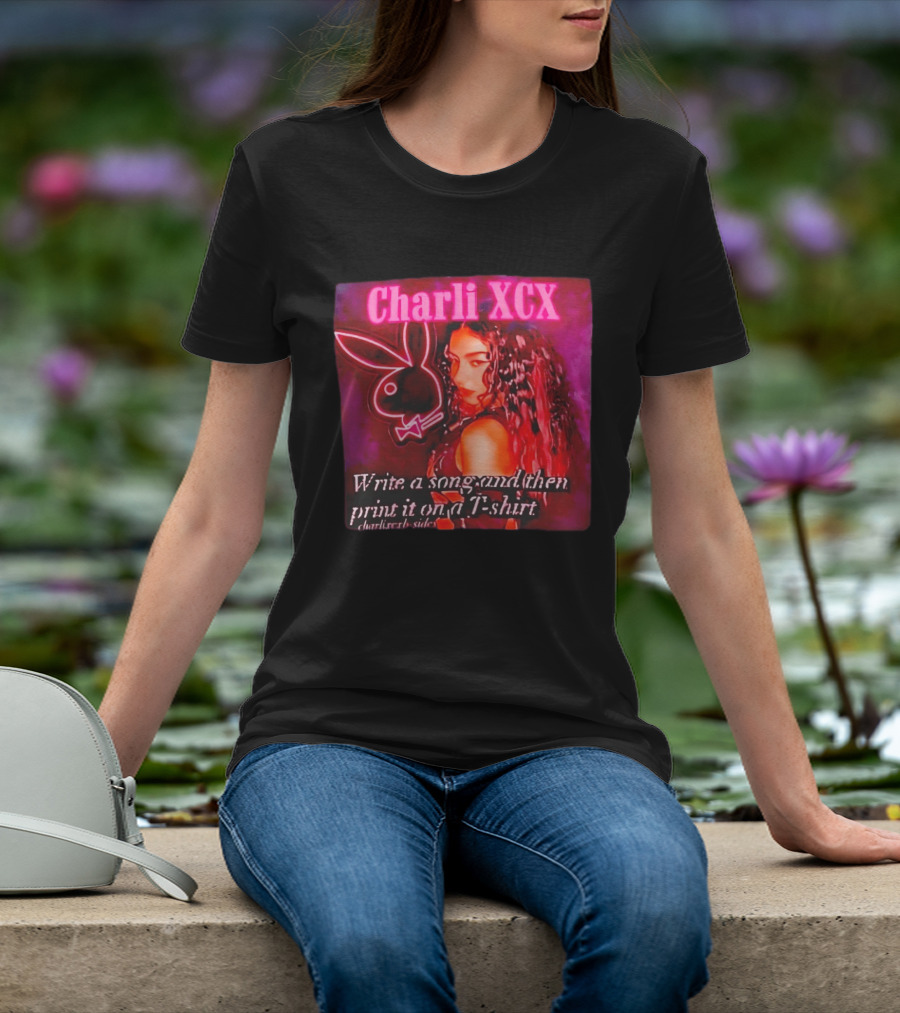 Charli XCX Write A Song And Then Print It On A CharliXCXbySide T-Shirt