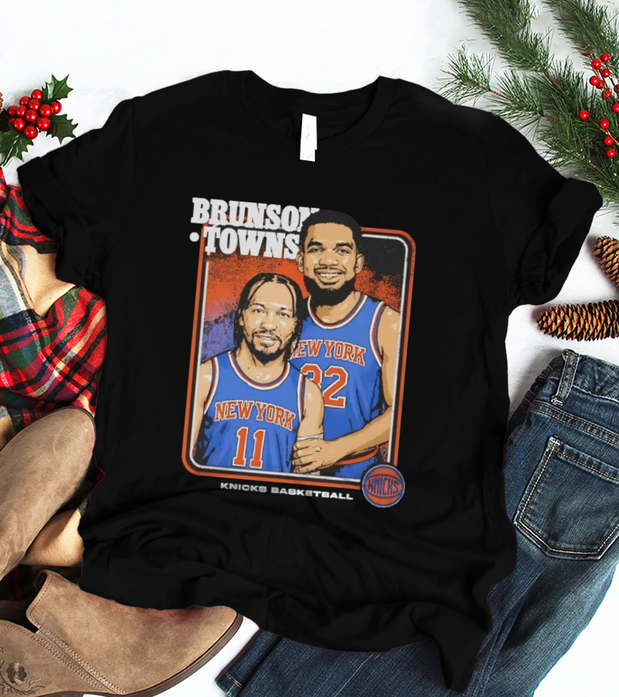 New York Knicks Brunson Towns Stepbrothers 32 11 T-Shirt