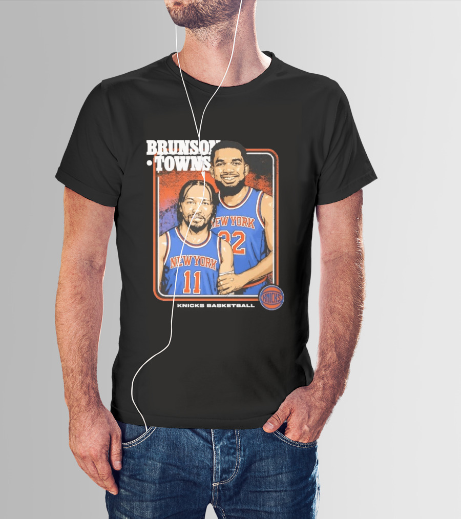 New York Knicks Brunson Towns Stepbrothers 32 11 T-Shirt