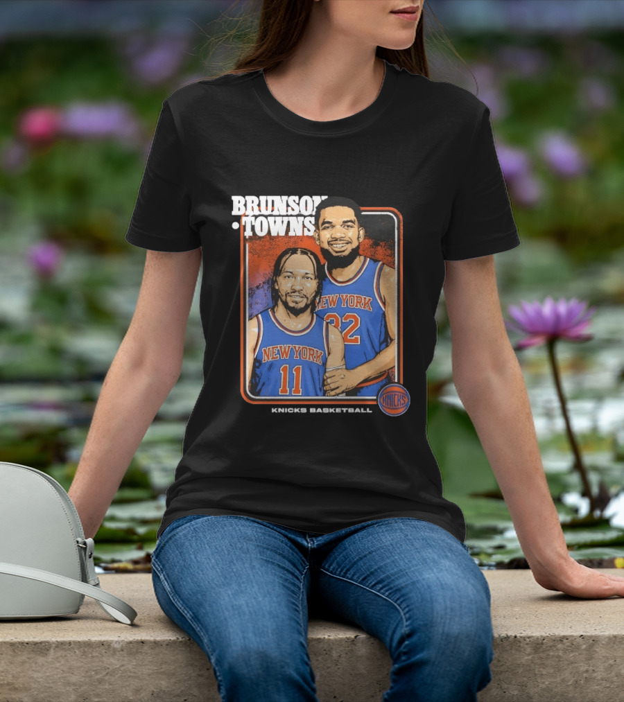 New York Knicks Brunson Towns Stepbrothers 32 11 T-Shirt