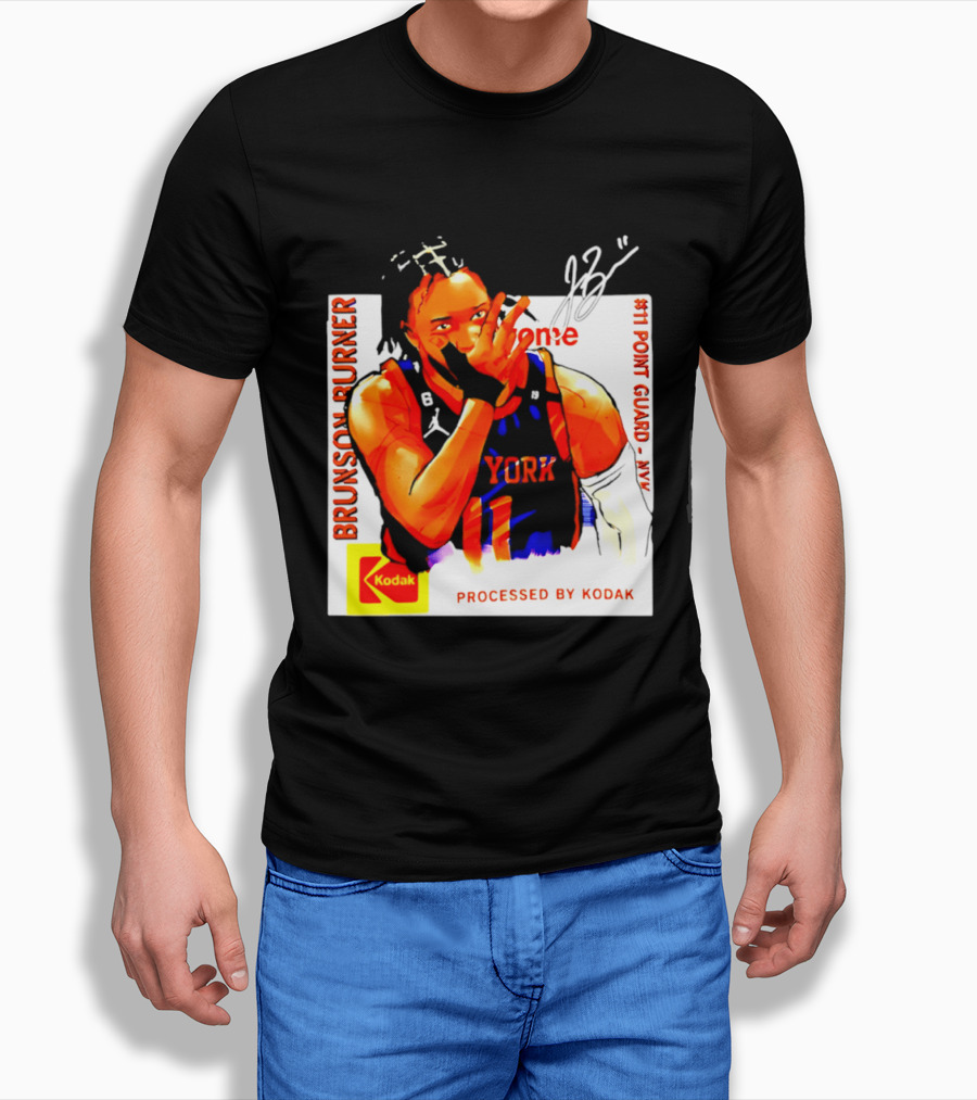 Jalen Brunson Burner New York Kodak #11 Point Guard NYY T-Shirt