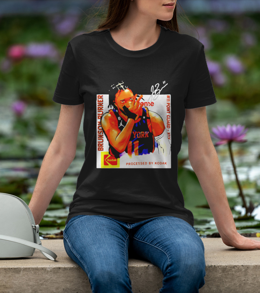 Jalen Brunson Burner New York Kodak #11 Point Guard NYY T-Shirt