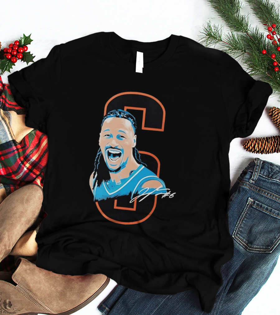 Jaylin Williams Number 6 Oklahoma City Thunder Basketball Signature T-Shirt