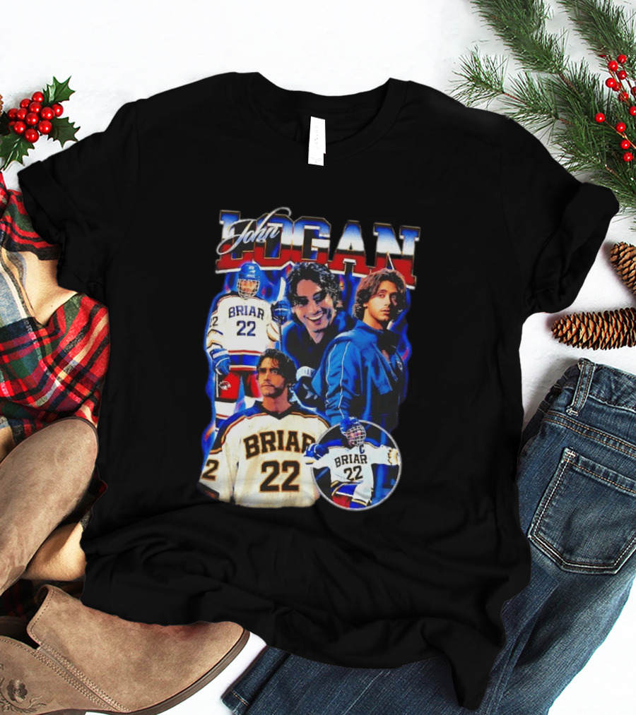 John Logan Briar 22 Hockey Collage T-Shirt