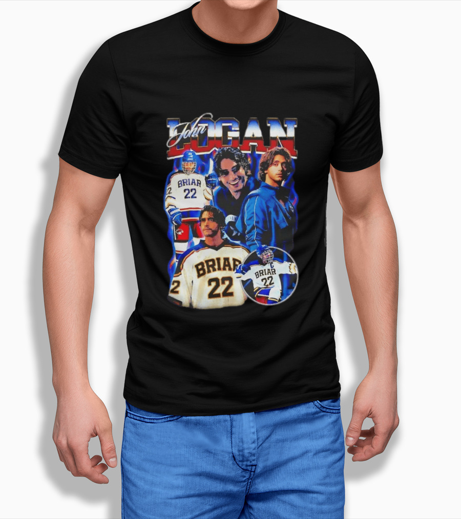 John Logan Briar 22 Hockey Collage T-Shirt