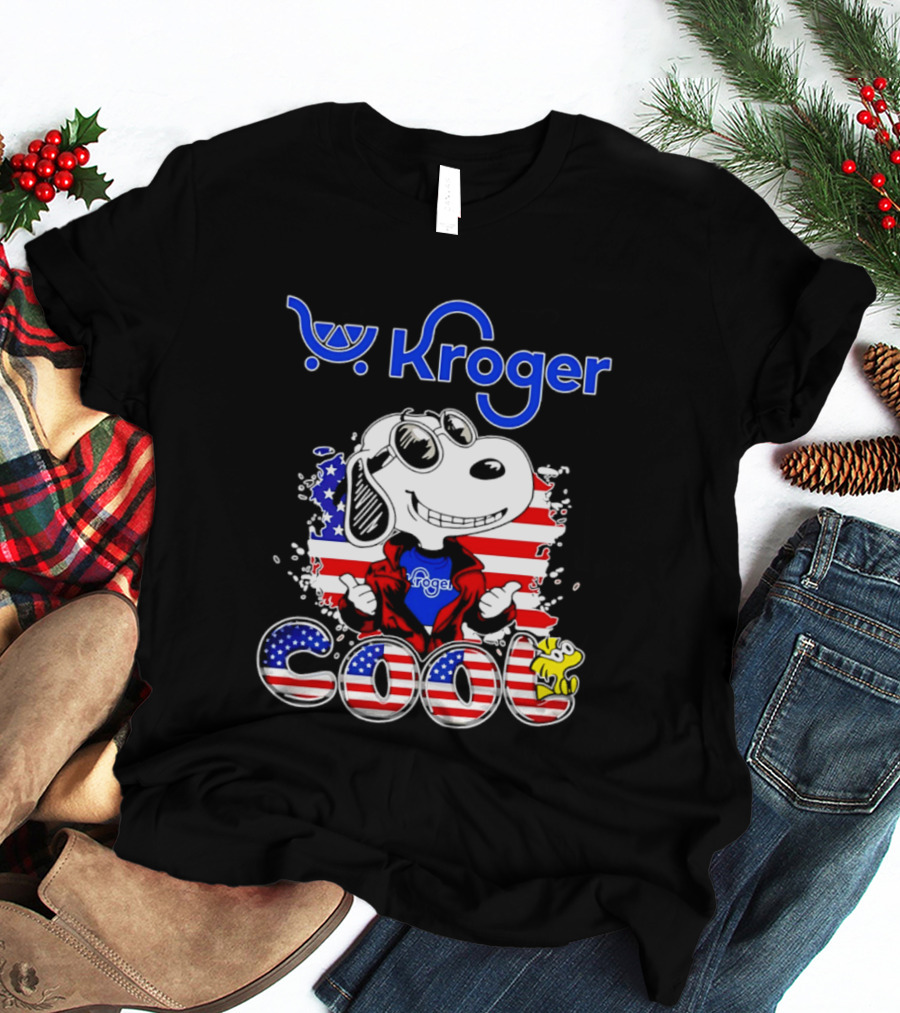 Kroger Snoopy USA Cool 250th Celebration T-Shirt