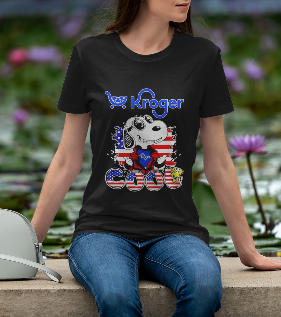 Kroger Snoopy USA Cool 250th Celebration T-Shirt